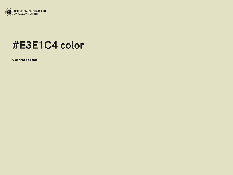 #E3E1C4 color image