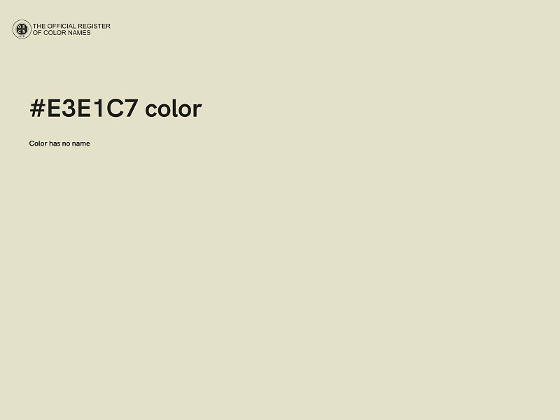#E3E1C7 color image