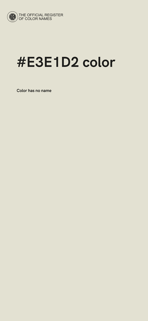 #E3E1D2 color image