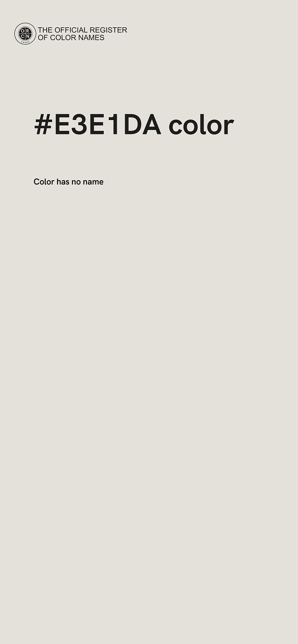 #E3E1DA color image