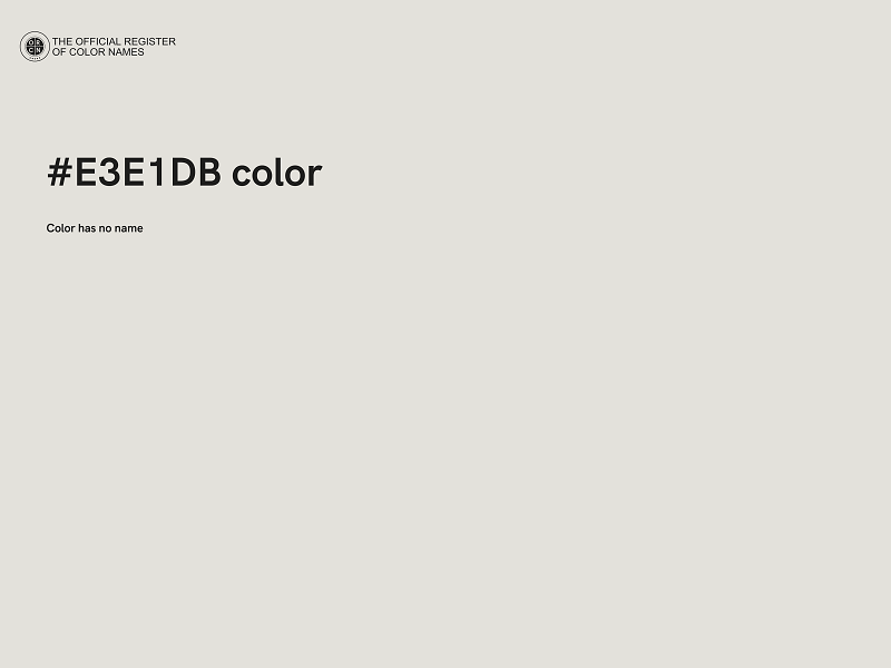 #E3E1DB color image