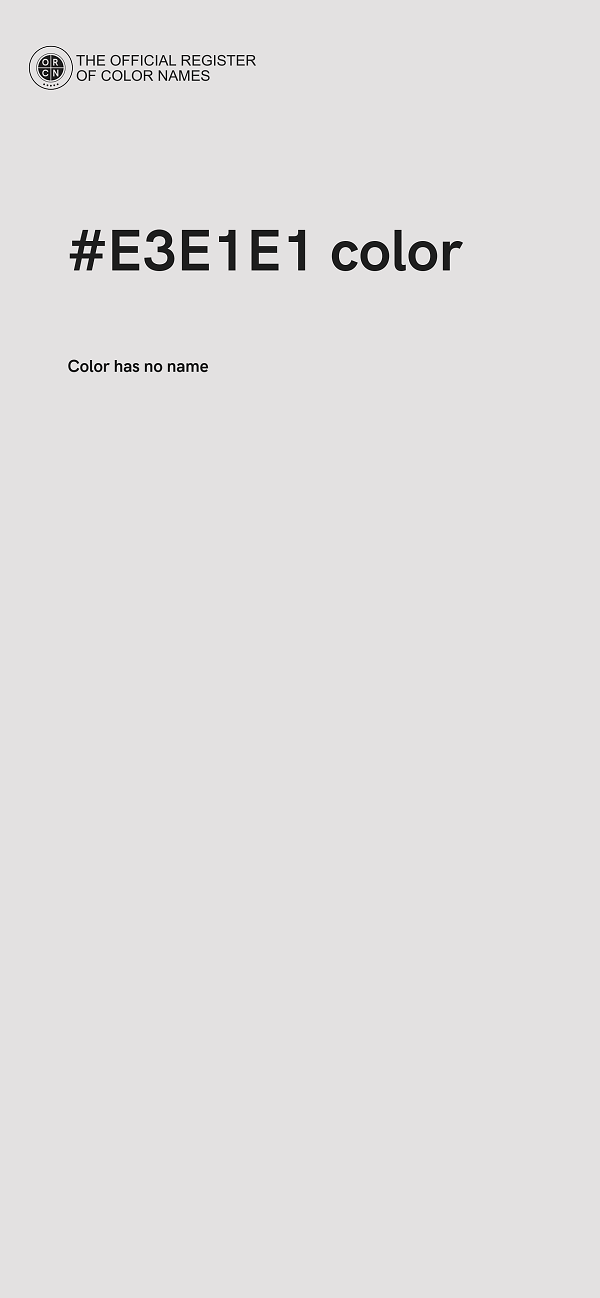 #E3E1E1 color image