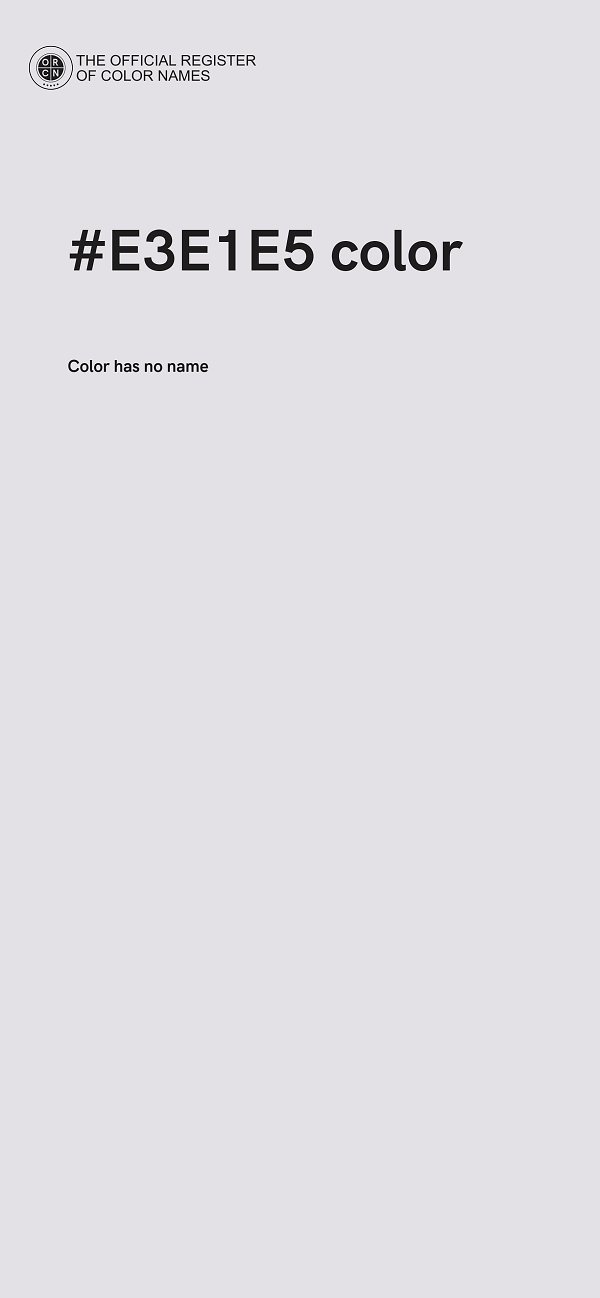 #E3E1E5 color image