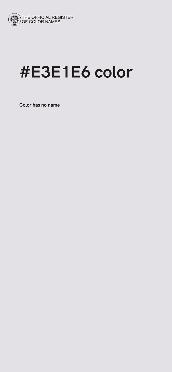 #E3E1E6 color image
