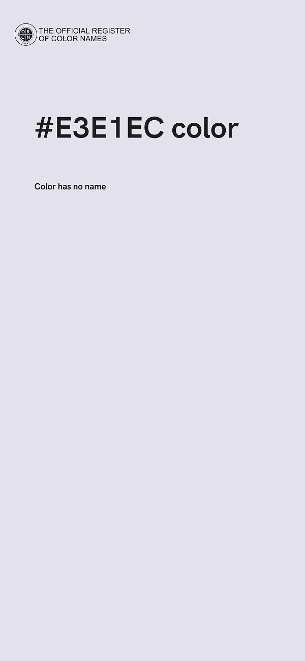 #E3E1EC color image