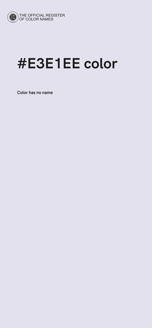 #E3E1EE color image