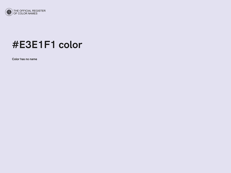 #E3E1F1 color image