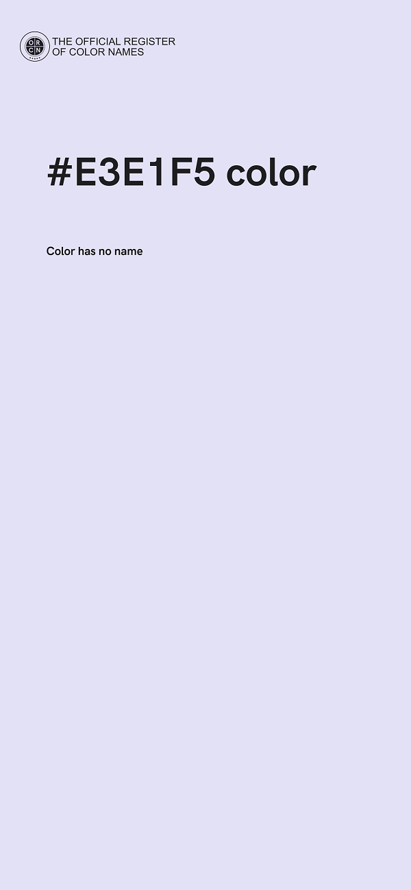 #E3E1F5 color image