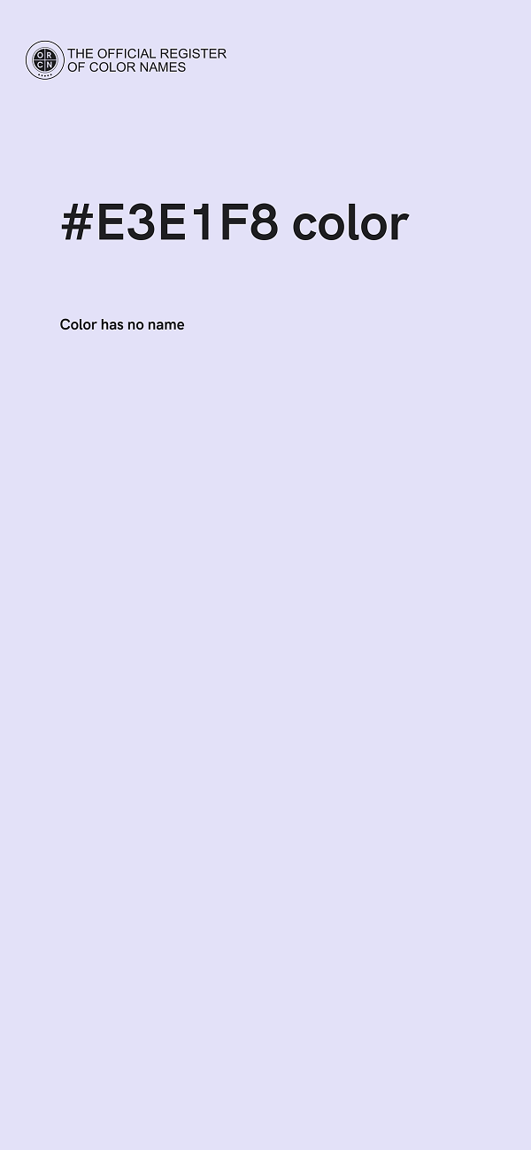 #E3E1F8 color image