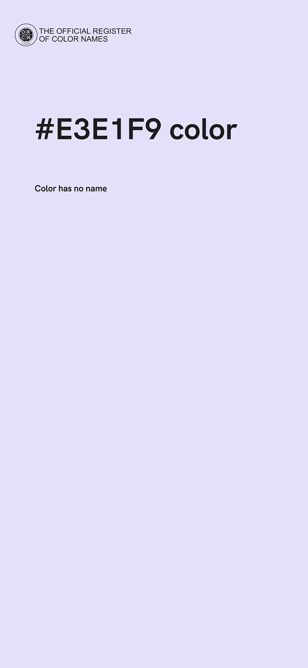 #E3E1F9 color image