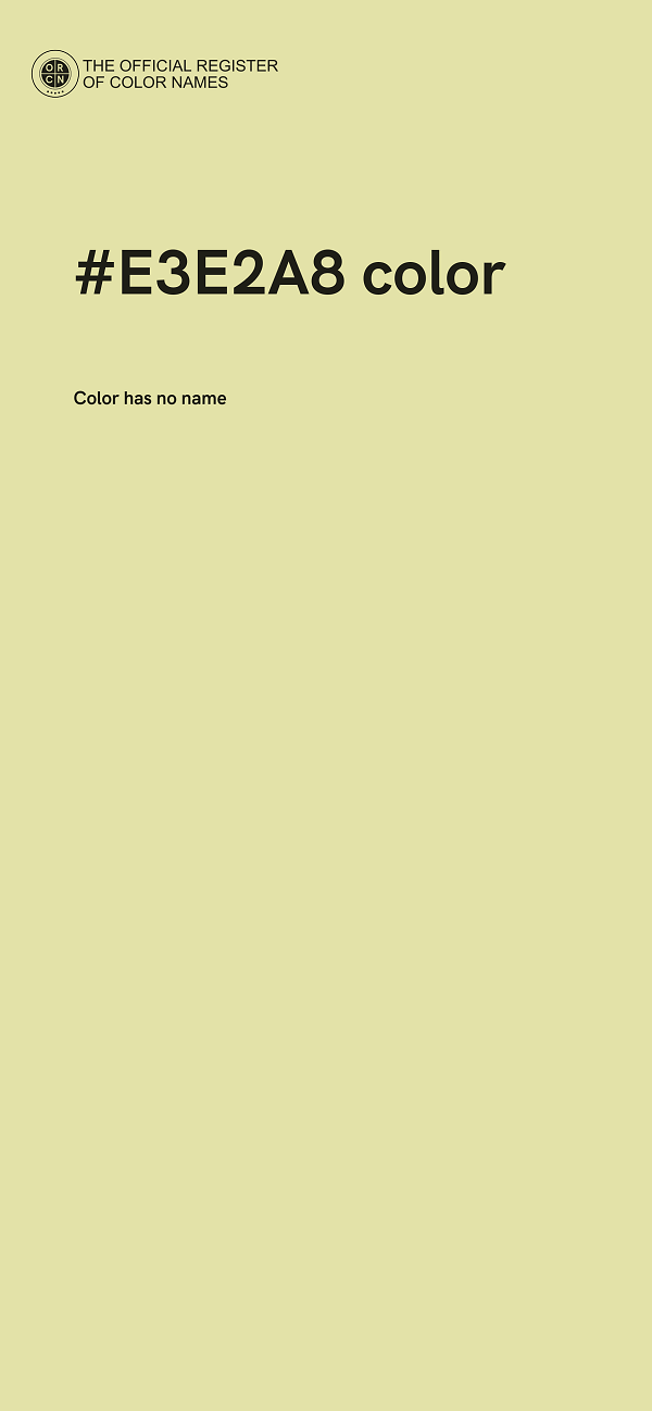 #E3E2A8 color image