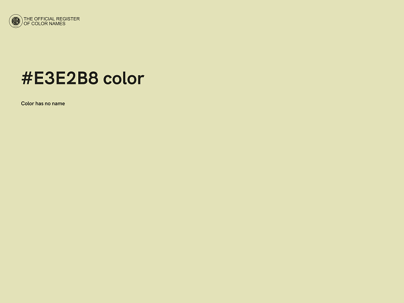 #E3E2B8 color image