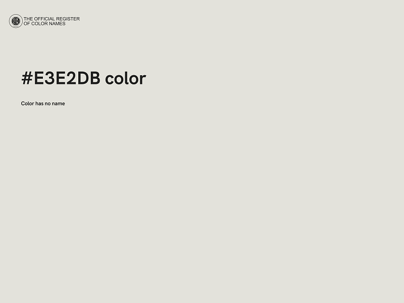 #E3E2DB color image