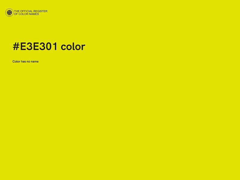 #E3E301 color image