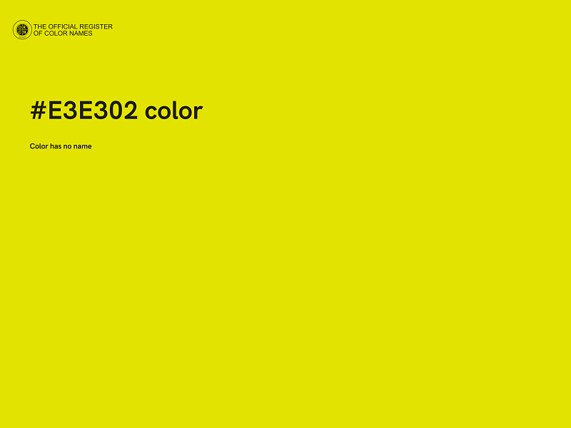 #E3E302 color image