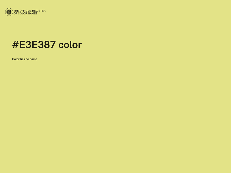 #E3E387 color image