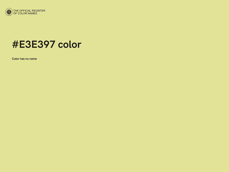 #E3E397 color image