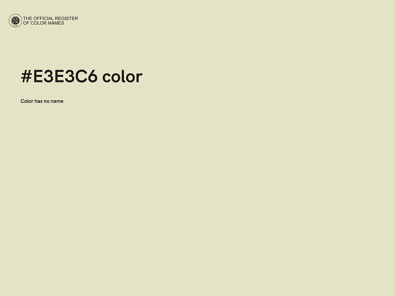 #E3E3C6 color image