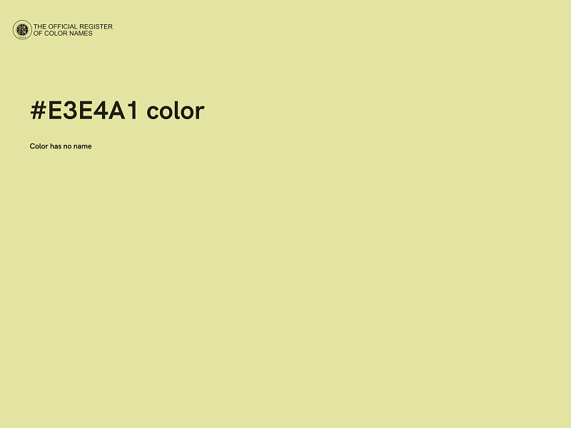 #E3E4A1 color image