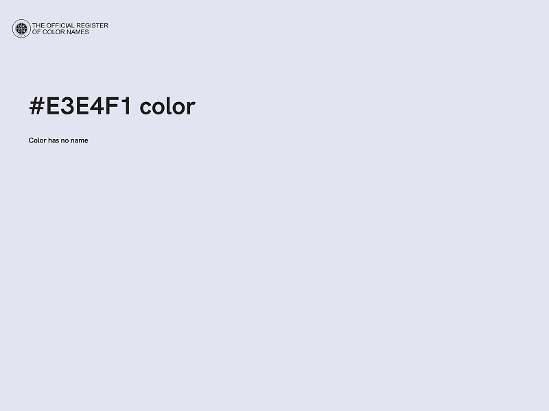 #E3E4F1 color image