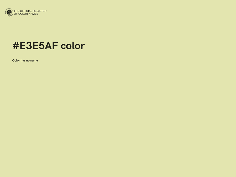 #E3E5AF color image