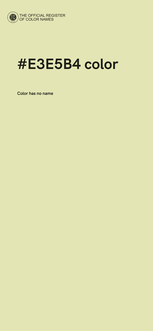 #E3E5B4 color image