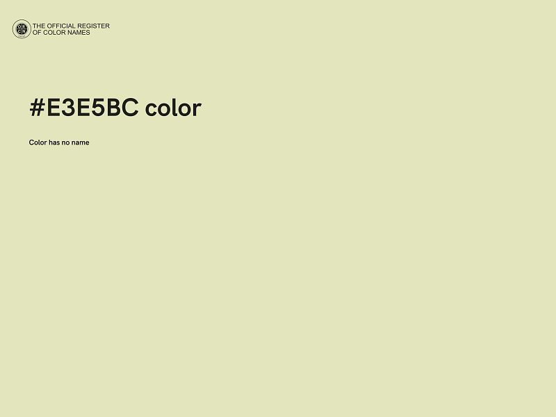 #E3E5BC color image