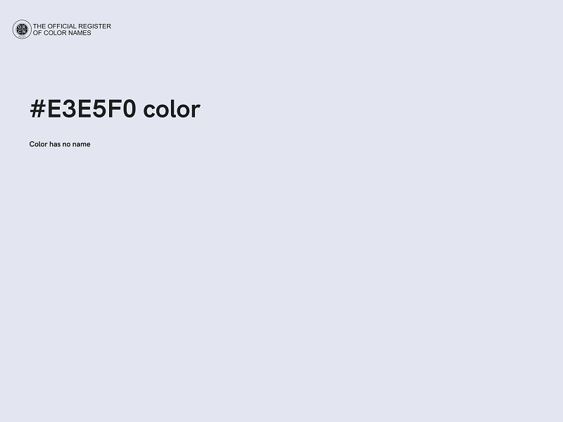 #E3E5F0 color image