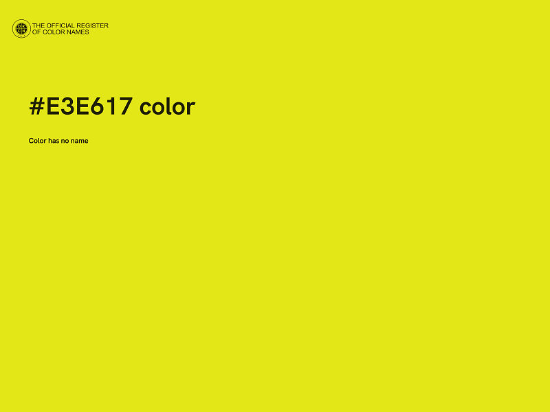 #E3E617 color image