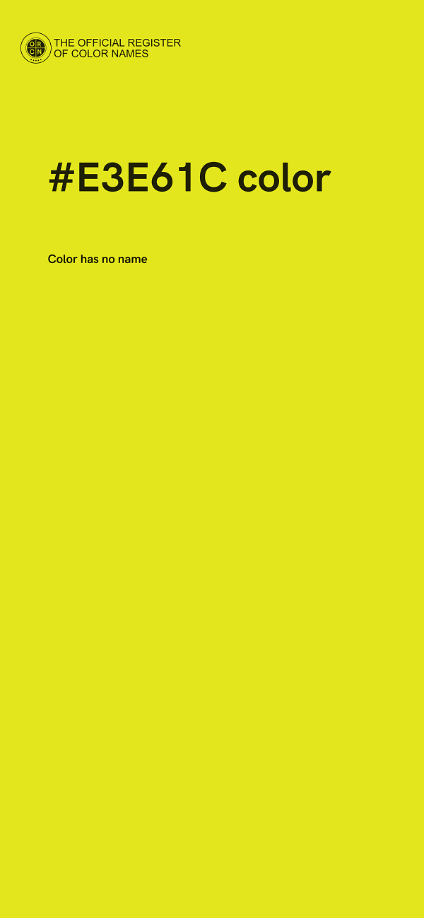 #E3E61C color image