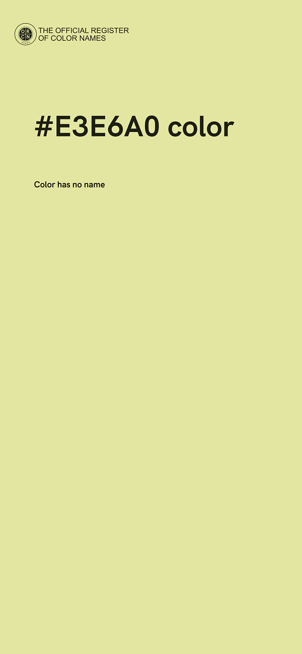 #E3E6A0 color image