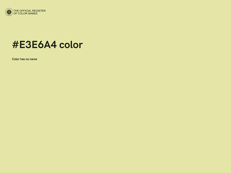 #E3E6A4 color image
