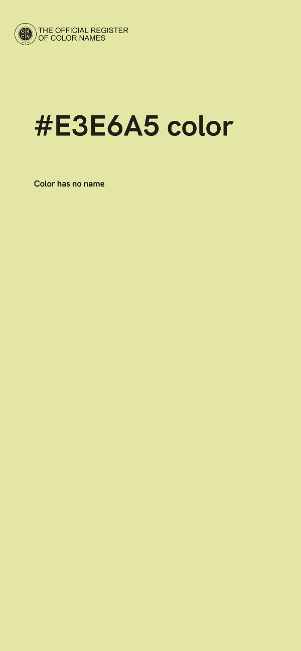 #E3E6A5 color image