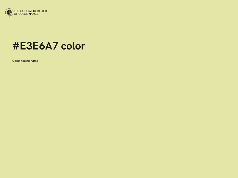 #E3E6A7 color image
