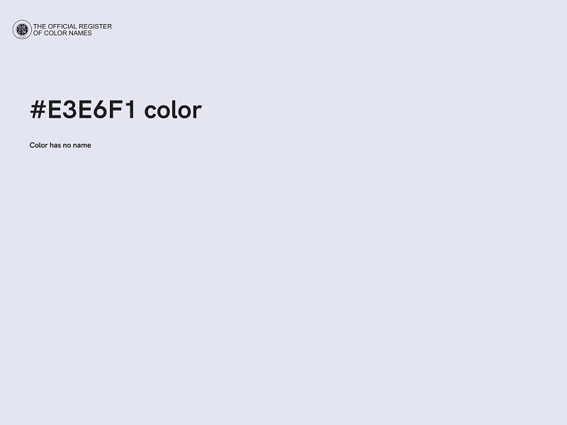 #E3E6F1 color image