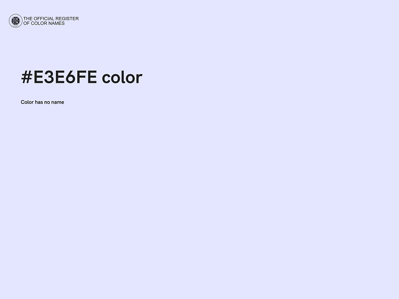 #E3E6FE color image