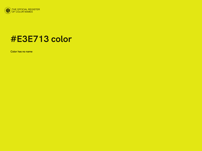 #E3E713 color image