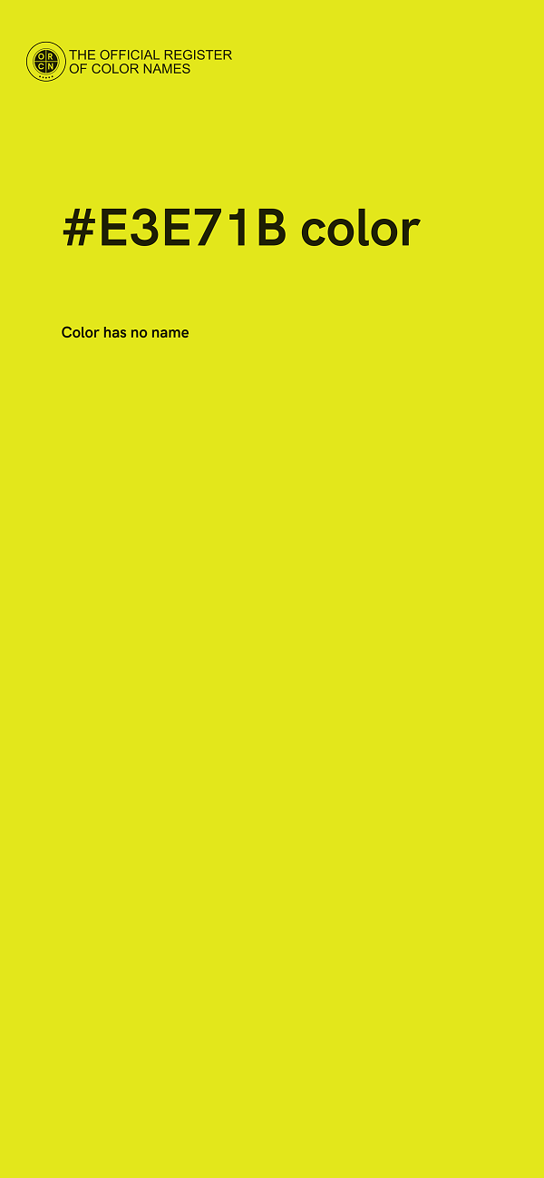 #E3E71B color image