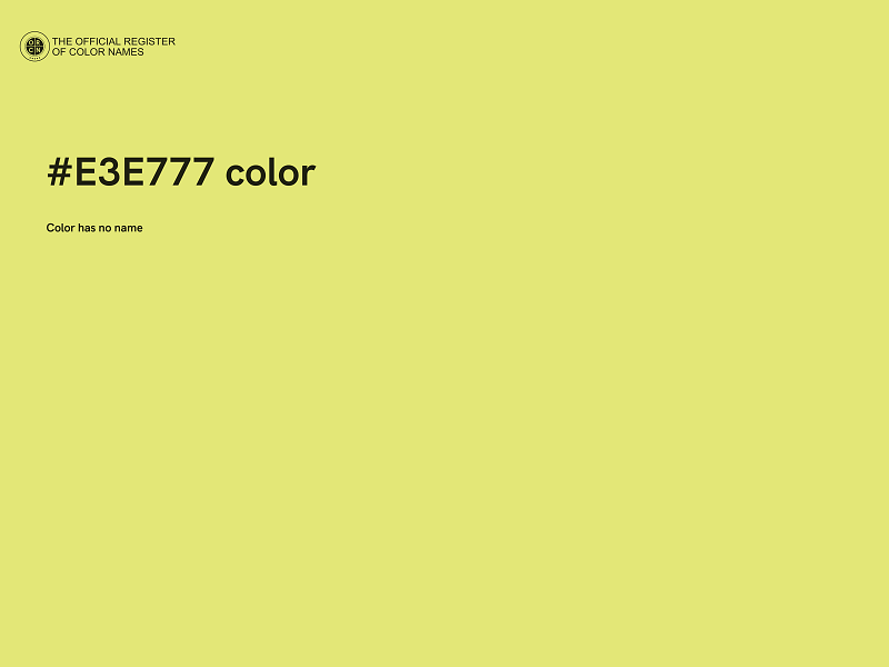 #E3E777 color image