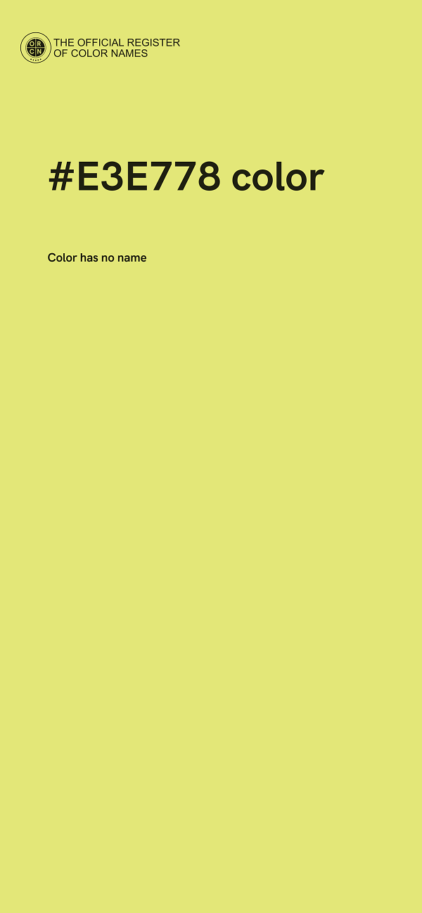 #E3E778 color image