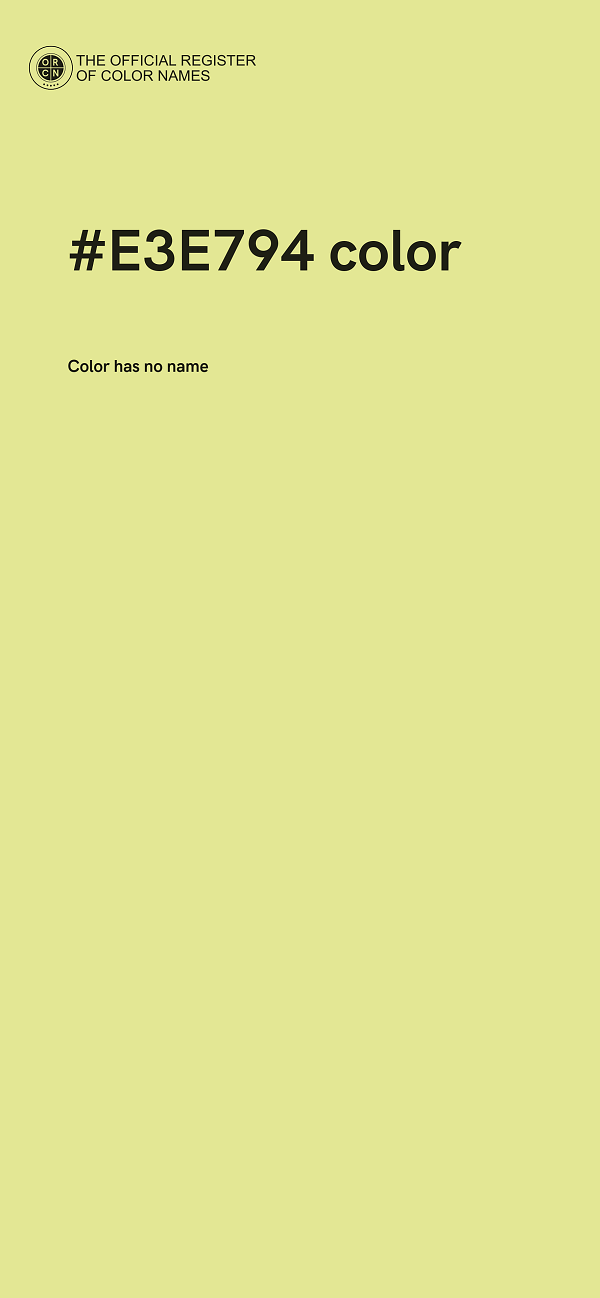 #E3E794 color image