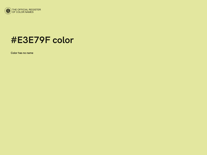 #E3E79F color image