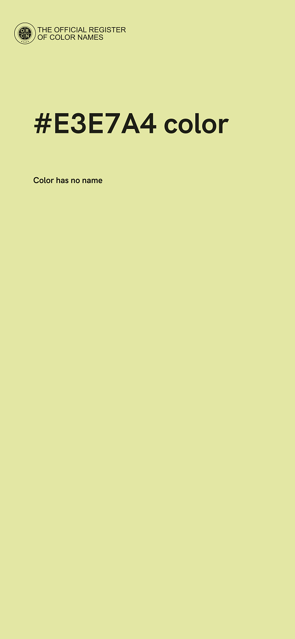 #E3E7A4 color image