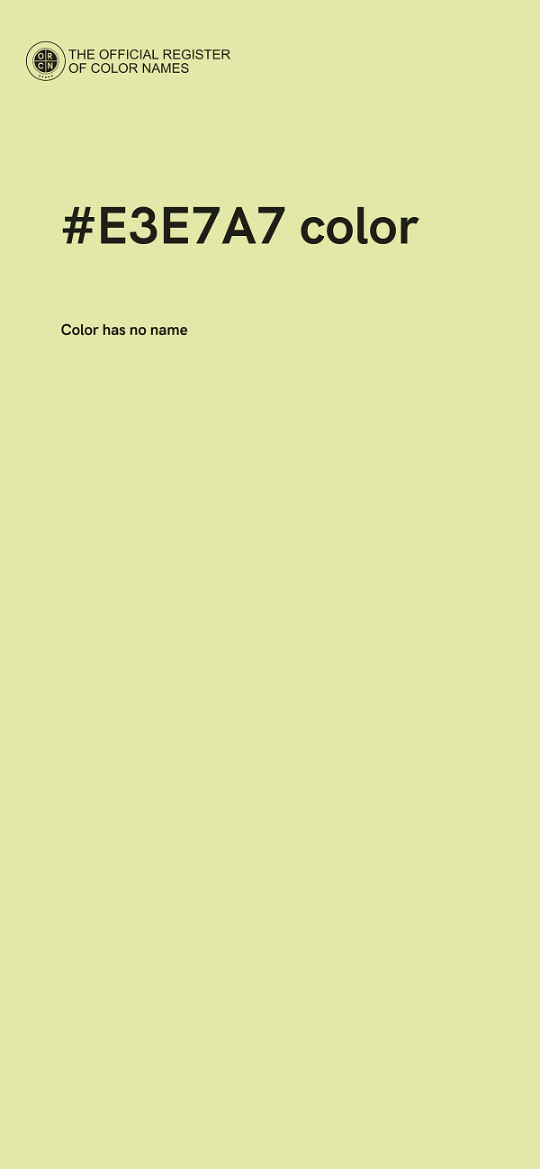 #E3E7A7 color image