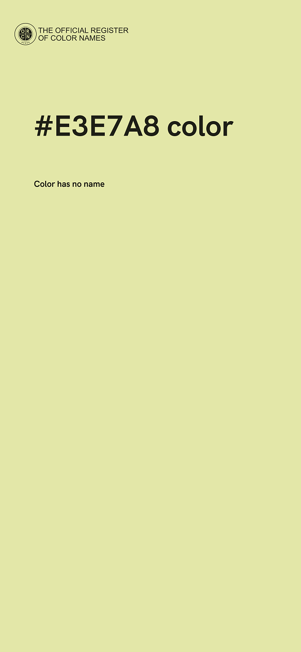 #E3E7A8 color image