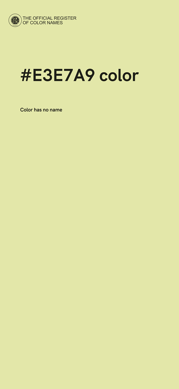 #E3E7A9 color image