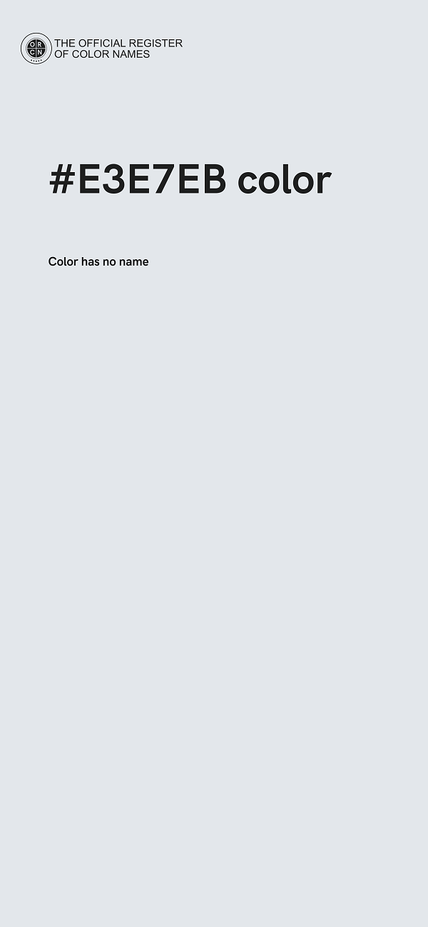 #E3E7EB color image