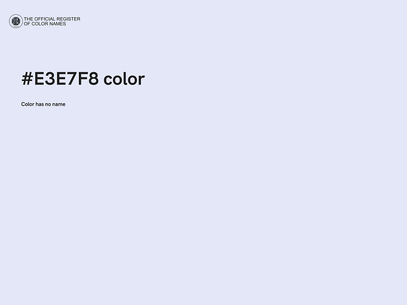 #E3E7F8 color image