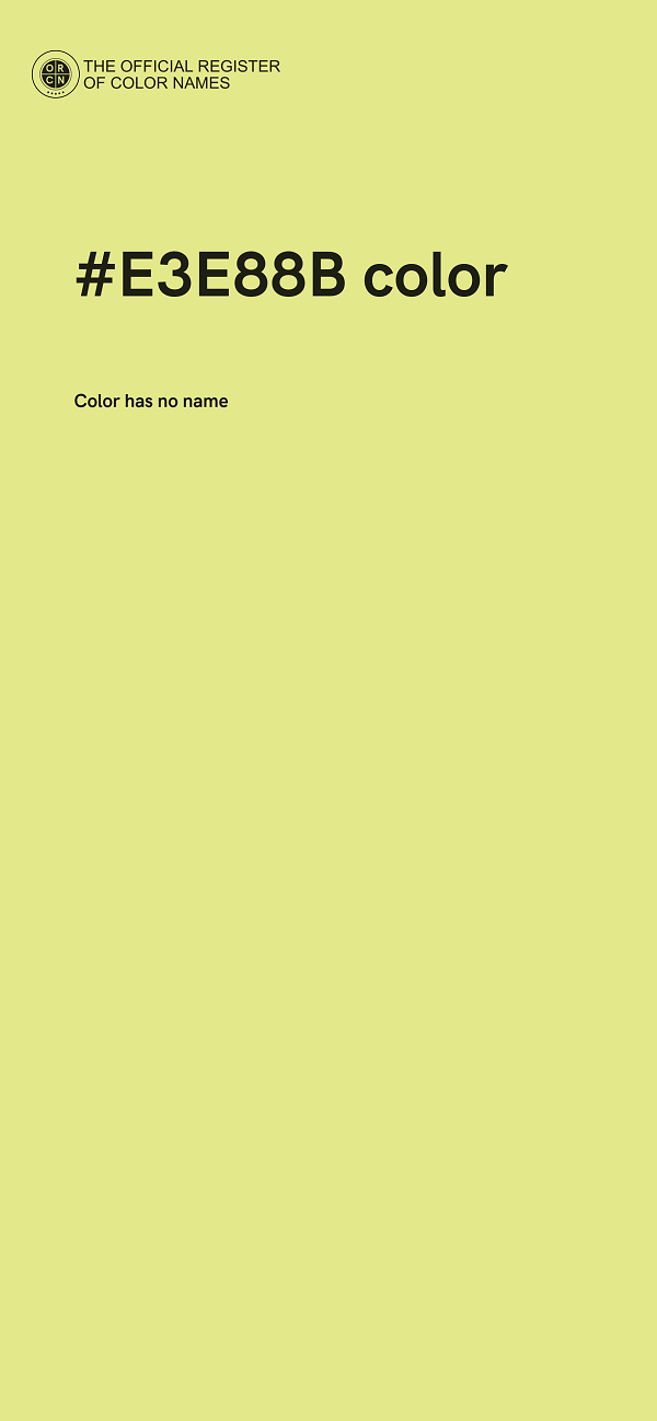 #E3E88B color image