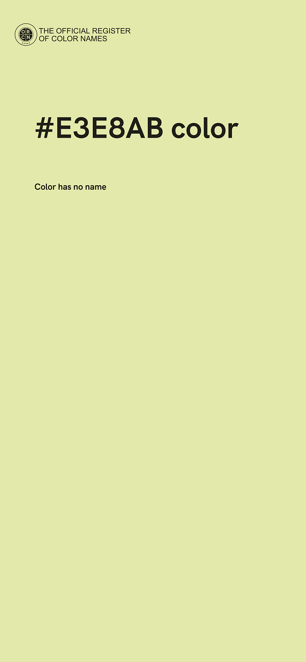 #E3E8AB color image